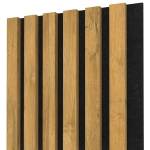Akustični leseni panel, grandson hrast, 28x275cm (0.77 m²)