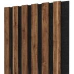 Akustični leseni paneli, oreh, 28x275cm (0.77 m²)