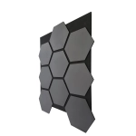 Akustični stenski panel, HEKSAGON ANTRACIT, 790x646 mm