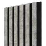 Akustični leseni panel, beton, 28x275cm (0.77 m²)