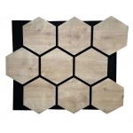 Akustični stenski panel, HEKSAGON HRAST SONOMA, 790x646 mm