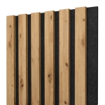 Akustični leseni paneli, hrast rustik, 28x275cm (0.77 m²)