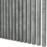 3D dekorativne lamele, lesene letvice za stena, strop ali predelna stena (28x37 cm) (beton/loft)