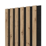 Akustični leseni paneli, hrast rustik, 28x275cm (0.77 m²)