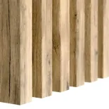 3D dekorativne lamele HRAST WOTAN, lesene letvice za stena ali strop (28x37 mm)