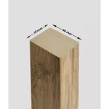 3D dekorativne lamele HRAST WOTAN, lesene letvice za stena ali strop (28x37 mm)