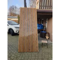 3D dekorativne lamele za stene in strop, lesena letev (hrast wotan) 16x28mm