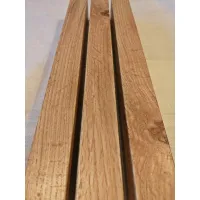 3D dekorativne lamele za stene in strop, lesena letev (hrast wotan) 16x28mm