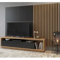 3D dekorativne lamele za stene in strop, lesena letev (hrast wotan) 16x28mm