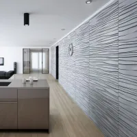 3D panel za steno, dekorativni beton, WAVES PB 03