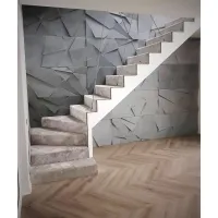 3D panel za steno, dekorativni beton, CRYSTAL PB 05