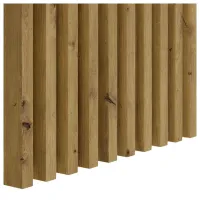 3D dekorativne lamele za stene in strop, lesena letev (hrast rustik) 16x28mm