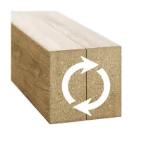 3D dekorativne lamele za stene in strop, lesena letev (hrast rustik) 16x28mm