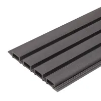 Vzorec zunanji leseni panel, WPC, sivo, 25x25