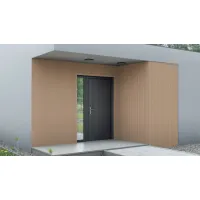 Leseni fasadni panel lamella , stiropor, sonoma, 20 cm x 1,5 cm x 200 cm (0,40 m²)