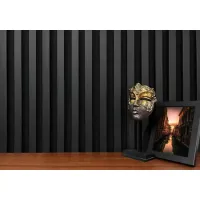 Akustični leseni paneli, antracit, 28x275cm (0.77 m²)