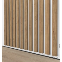 3D dekorativne lamele za stene in strop, lesena letev (SVETLI HRAST), 10x28mm