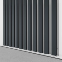 3D dekorativne lamele za stene in strop, lesena letev (antracit) 16x28mm