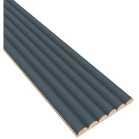 ZAOBLJEN stenski panel, masivni les, vodoodporen, TEMNO MODRO, 147x2750 mm (0.40 m²)