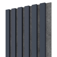 Akustični leseni paneli, antracit, 28x275cm (0.77 m²)