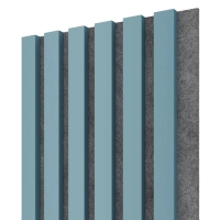 Akustični leseni panel, skandinavsko sivo, 28x275cm (0.77 m²)