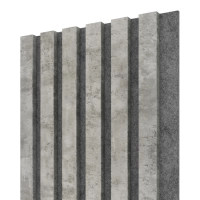 Akustični leseni panel, beton, 28x275cm (0.77 m²)