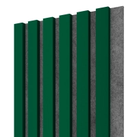 Akustični leseni paneli, zeleno, 28x275cm (0.77 m²)