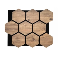 Akustični stenski panel, HEKSAGON HRAST SONOMA, 790x646 mm