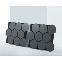 Akustični stenski panel, HEKSAGON ANTRACIT, 790x646 mm
