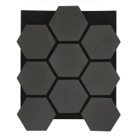 Akustični stenski panel, HEKSAGON ANTRACIT, 790x646 mm