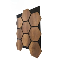 Akustični stenski panel, HEKSAGON HRAST CATANIA, 790x646 mm