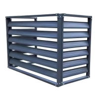 Zunanja zaščita za toplotno črpalko, antracit, 120x150x80 cm