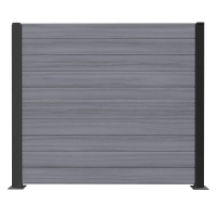 WPC deska za ograjo, SVETLO SIVA, 162x20 mm, 1750 mm dolžina, široke letvice