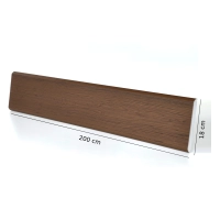 Leseni fasadni panel, stiropor, oreh, 18 cm x 1,9 cm x 200 cm (0.36 m²)