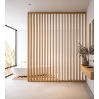 Lesene letvice za pregradne stene (28x60 mm) (HRAST RUSTIK)