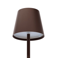 Namizna svetilka za restavracije, RJAVA, z baterijo, polnilna, 3600 mAh