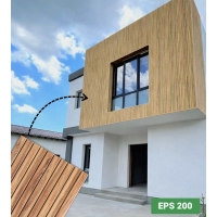 Fasadni panel, imitacija lesa, ZLATI HRAST, 120x50x2 cm, stiropor (0.60 m²)