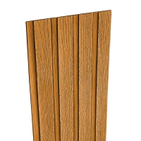 Lamella facade cladding, wood imitation, GOLDEN OAK, 260 x 18 x 0.3 cm (0.47 m²)