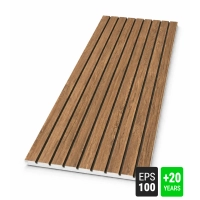 Fasadni panel, imitacija lesa, DULANO TEMNI HRAST, 120x50x2 cm, stiropor (0.60 m²)