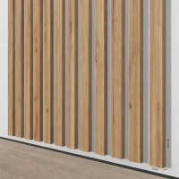 3D dekorativne lamele za stene in strop, lesena letev (naravni hrast) 16x28mm