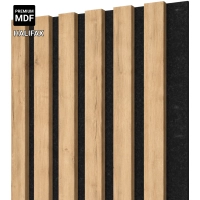 Akustični leseni panel, OAK HALIFAX, 28x275 cm (0,77 m²)