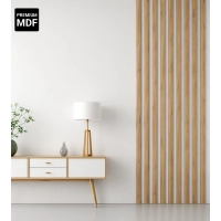 3D dekorativne lamele, lesene letvice za stena, strop ali predelna stena (28x37 mm) (craft hrast)