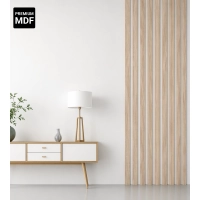 3D dekorativne lamele, lesene letvice za stena ali strop (28x37 mm) (hrast sonoma)