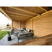 Fasadni panel, imitacija lesa, ZLATI HRAST, 120x50x2 cm, stiropor (0.60 m²)