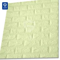 3D samolepljive tapete nalepke v izgledu opeke 3.5 mm (belo) (10 kosov / 5.39 m2)