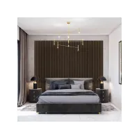 3D dekorativne lamele za stene in strop, lesena letev (OREH COLUMBIA) 16x28mm