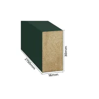 3D dekorativne lamele za stene in strop, lesena letev (zelena steklenica) 16x28mm