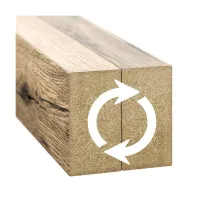 3D dekorativne lamele za stene in strop, lesena letev (hrast wotan) 16x28mm