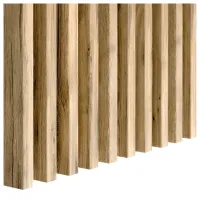 3D dekorativne lamele za stene in strop, lesena letev (hrast wotan) 16x28mm