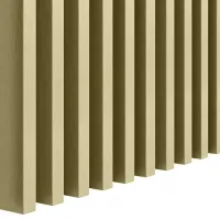 3D dekorativne lamele za stene in strop, lesena letev (zlato metalik) 16x28mm